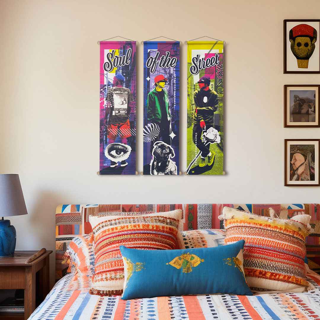 Soul of the Street Kumaş Poster Set, Duvar Dekorasyonu