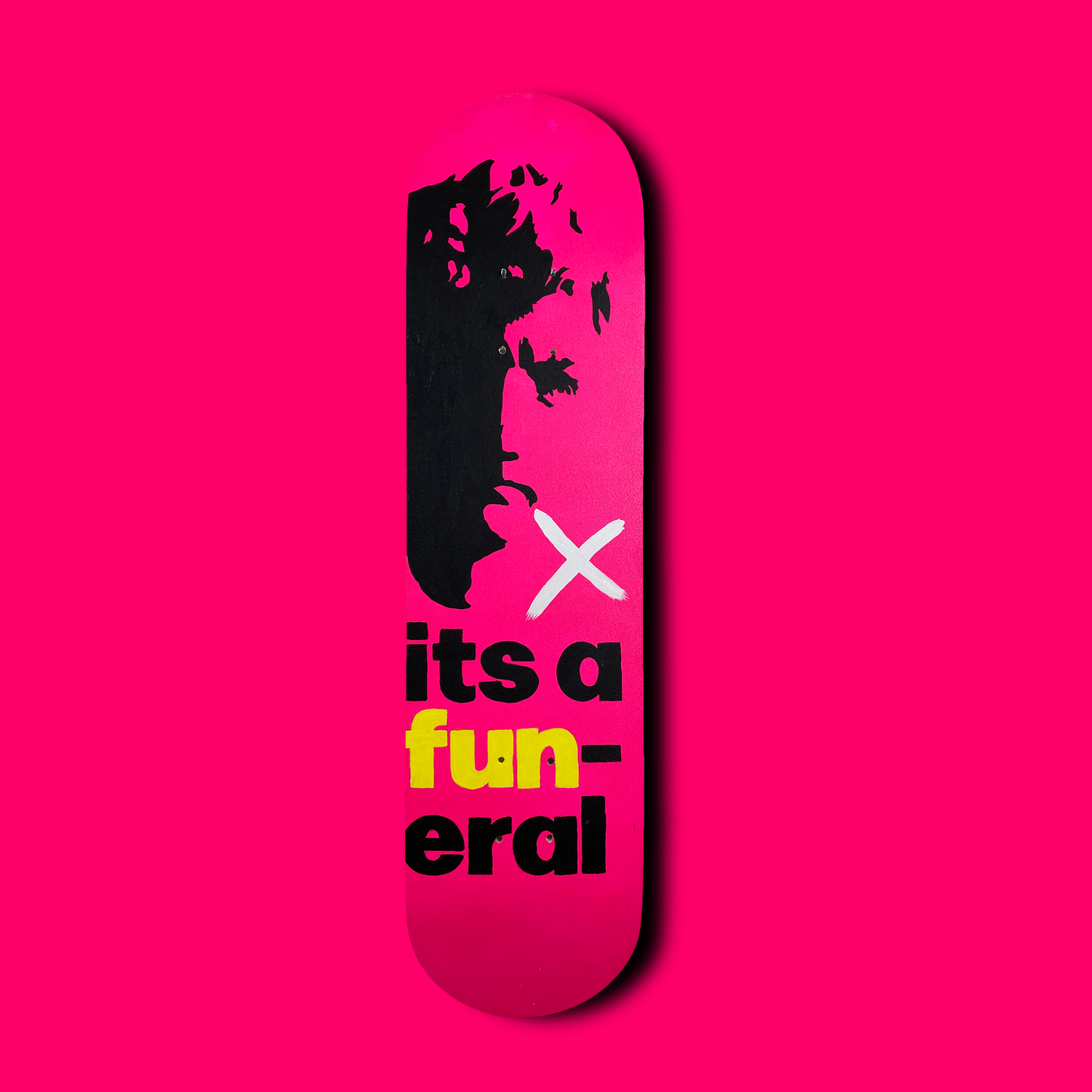 Funeral Skateboard Wall Decor - Set of 2