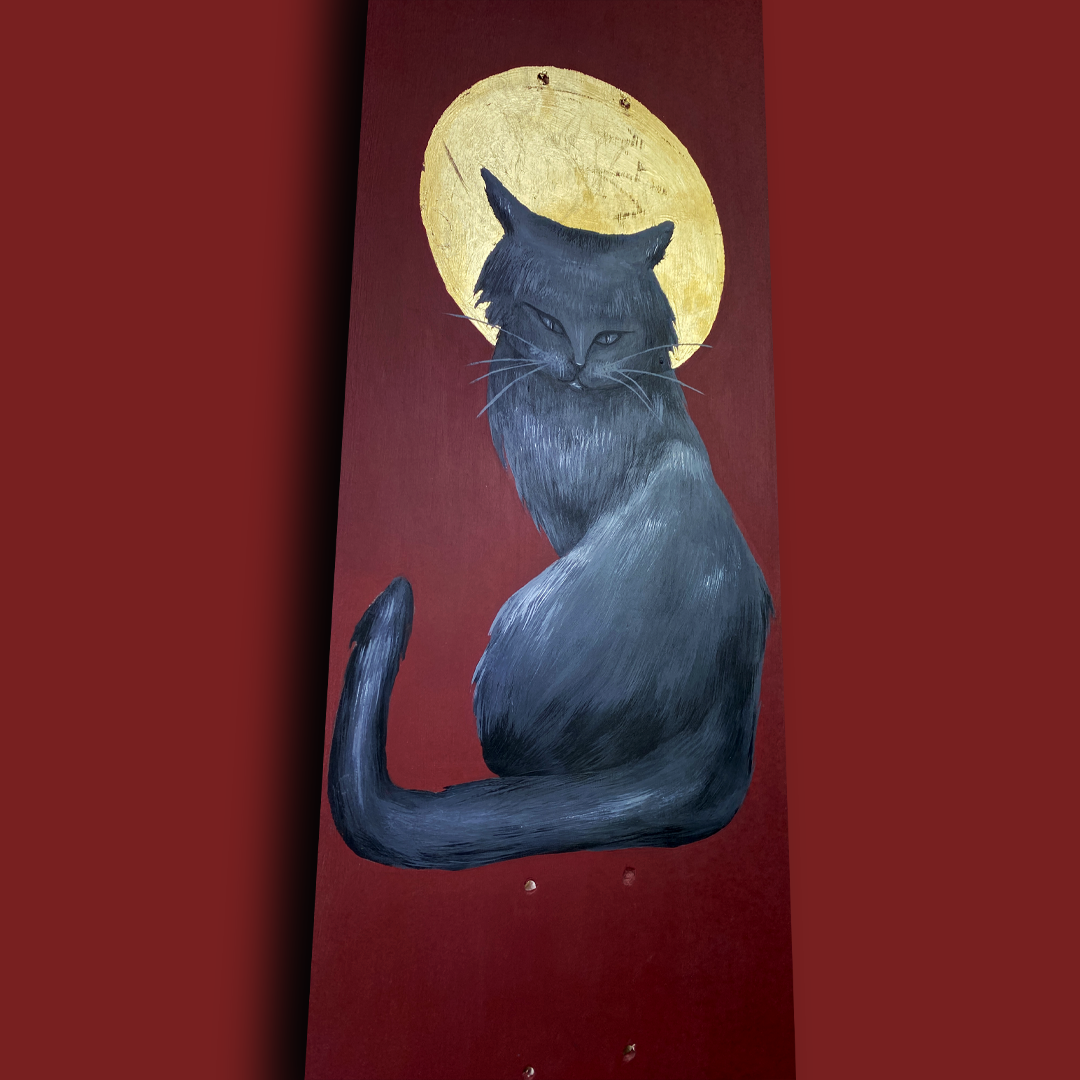 Holy Cat Skateboard Wall Decor