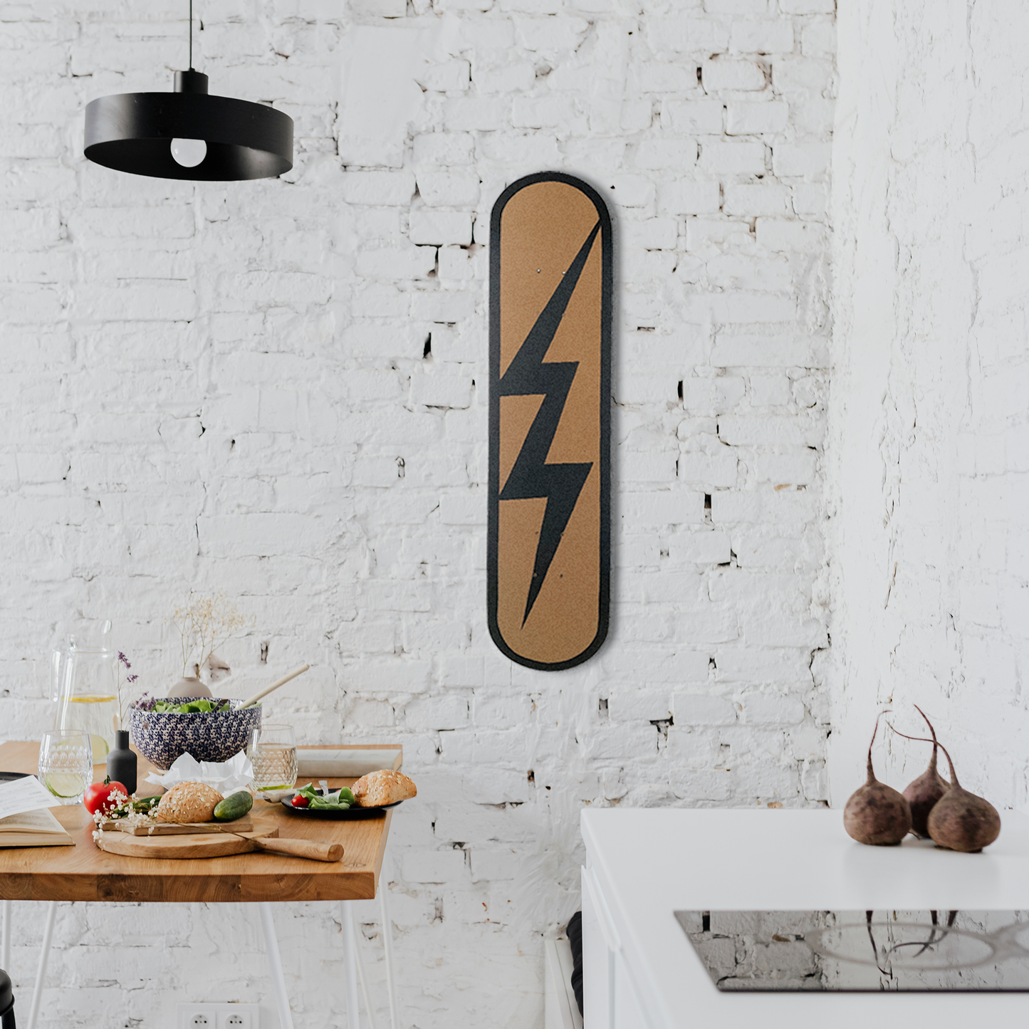 Lightning Skateboard Wall Decor