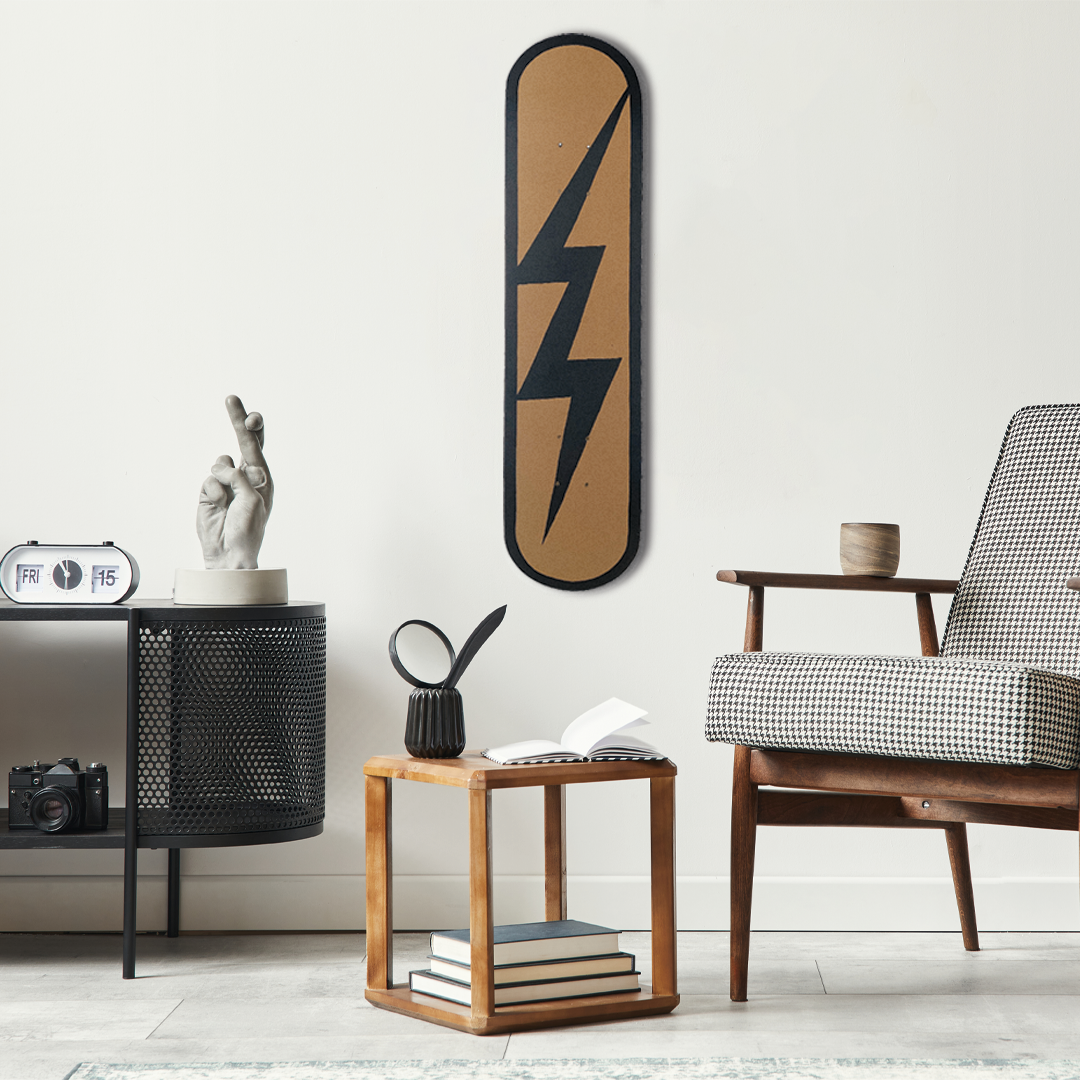 Lightning Skateboard Wall Decor
