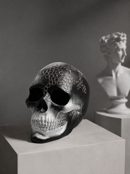 Skull Noir Heykel