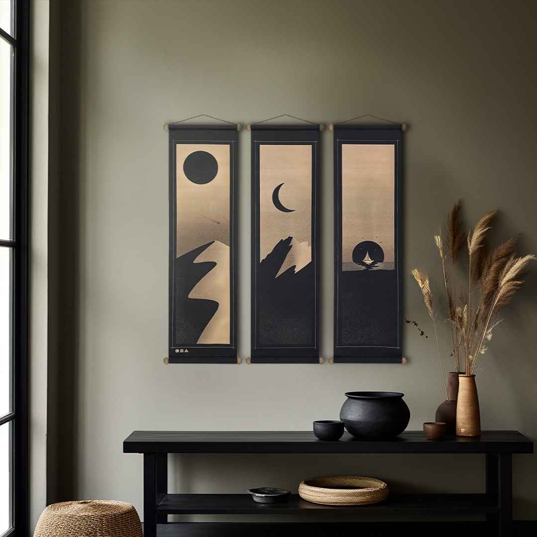 Destination Fabric Poster Set, Wall Decoration