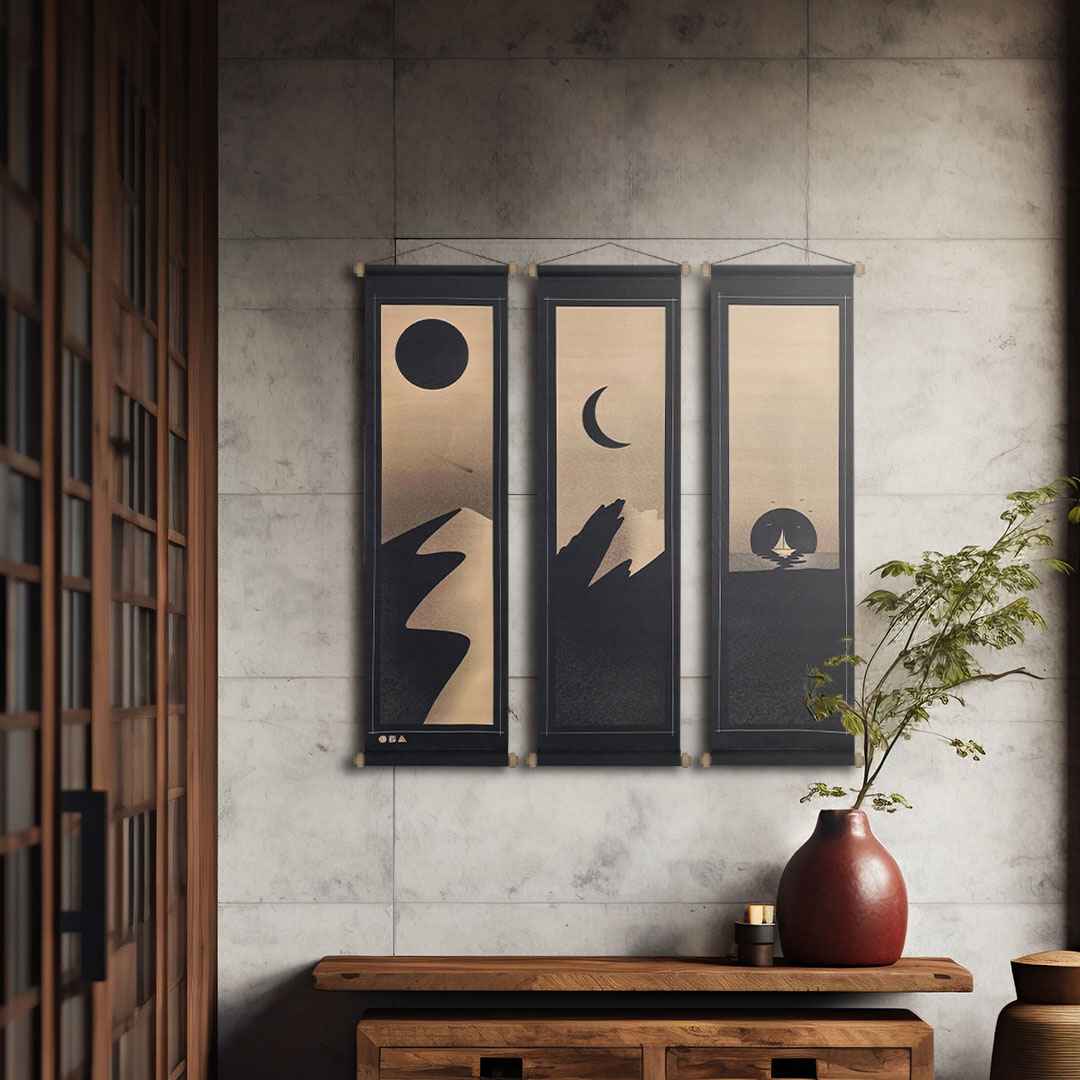 Destination Fabric Poster Set, Wall Decoration