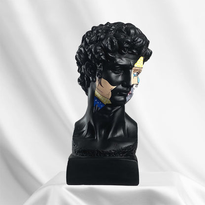 David Pop Art Black Sculpture