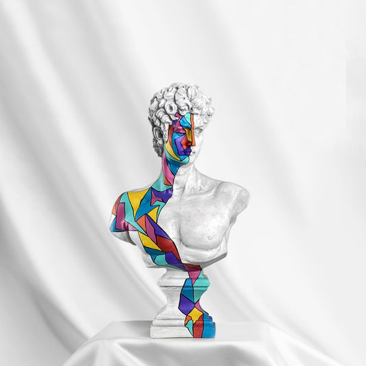 David Cubic Large Statue