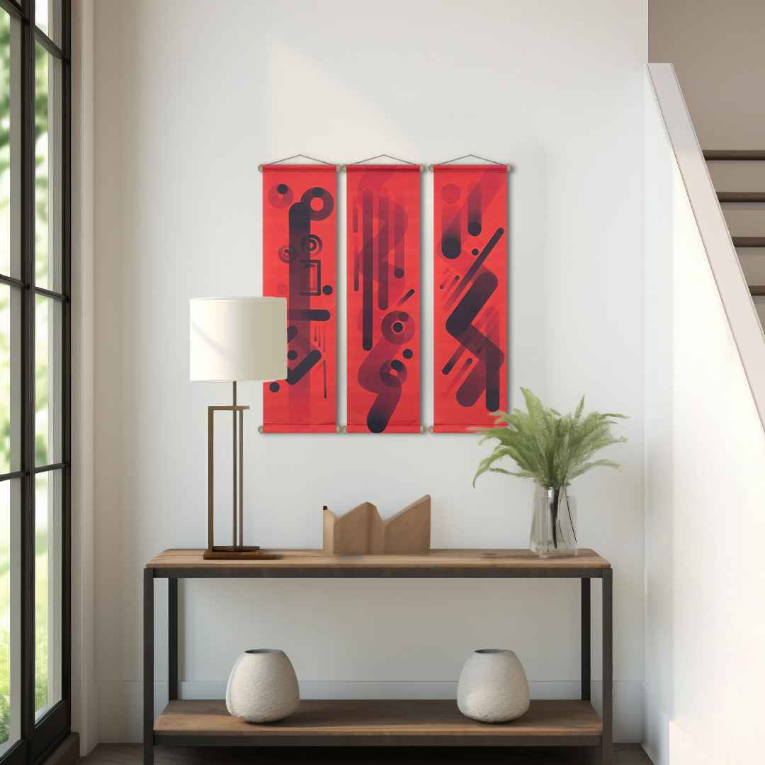 Romance Kumaş Poster Set, Duvar Dekorasyonu