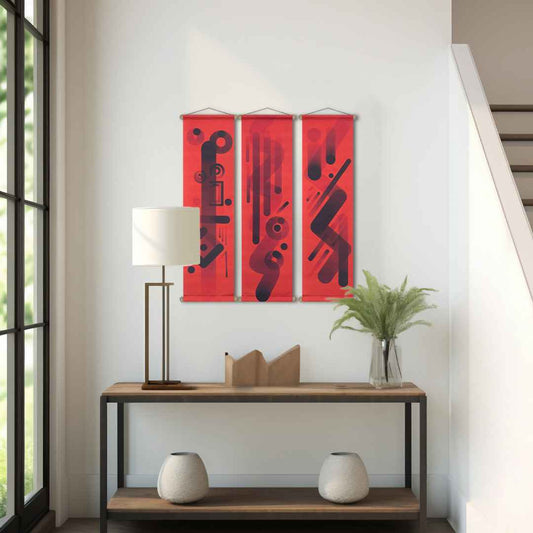 Romance Fabric Poster Set, Wall Decoration