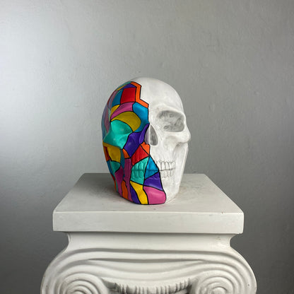 Skull Cubic Statue