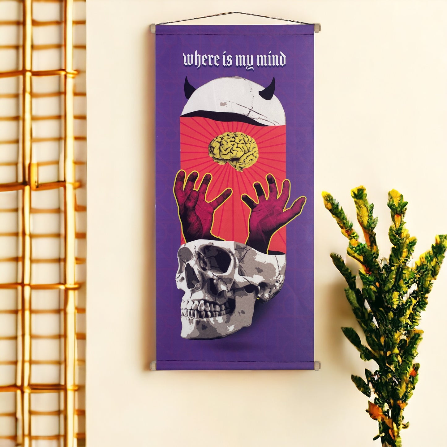 Mind Emptyness Kumaş Poster Set, Duvar Dekorasyonu- Büyük Boy