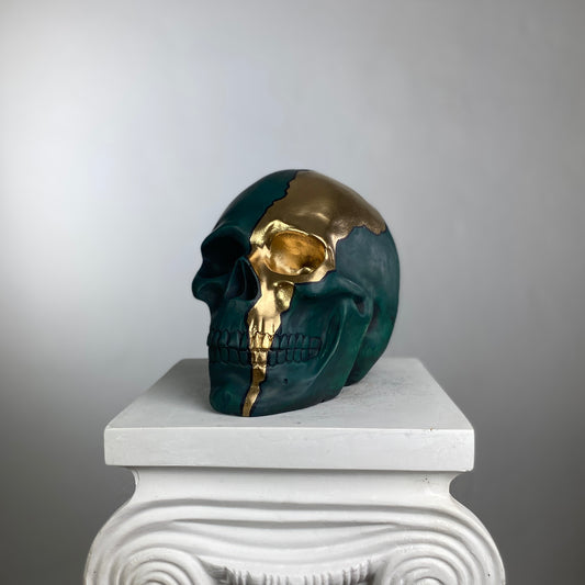 Skull Golden Rift Heykel