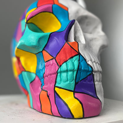 Skull Cubic Statue