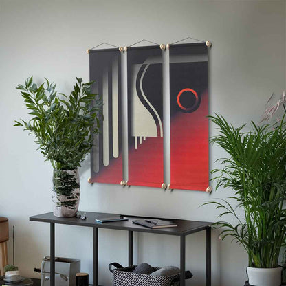 Hot Coffee Fabric Poster Set, Wall Decoration