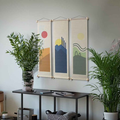 Tones of Nature Kumaş Poster Set, Duvar Dekorasyonu