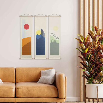 Tones of Nature Kumaş Poster Set, Duvar Dekorasyonu