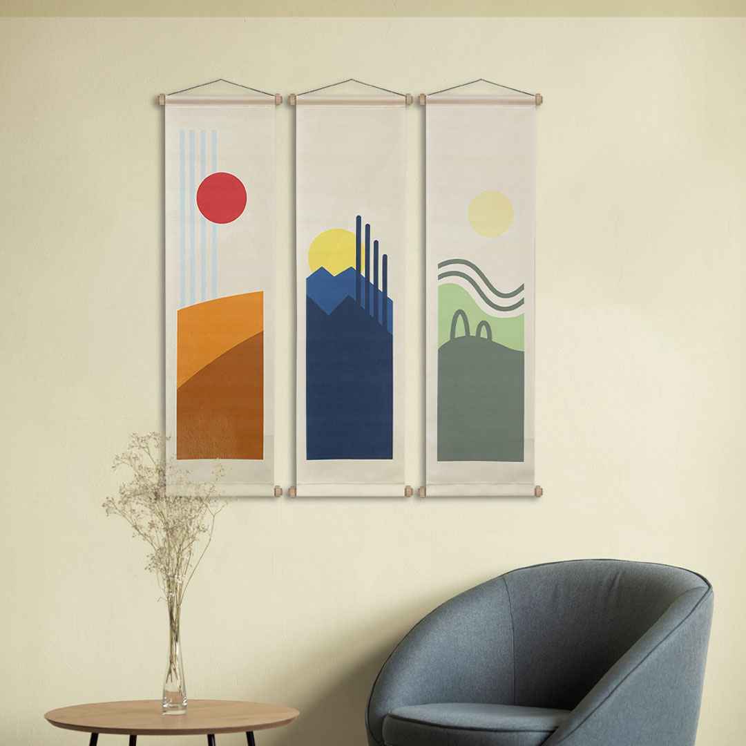 Tones of Nature Kumaş Poster Set, Duvar Dekorasyonu