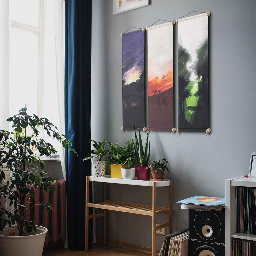 Traveler Kumaş Poster Set, Duvar Dekorasyonu