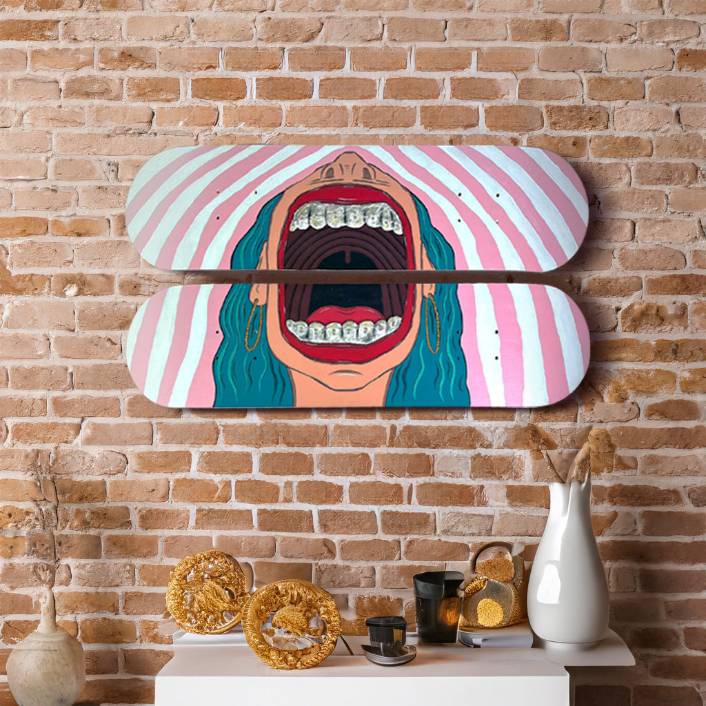 Funeral Skateboard Wall Decor - Set of 2