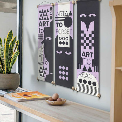 Art To Kumaş Poster Set, Duvar Dekorasyonu