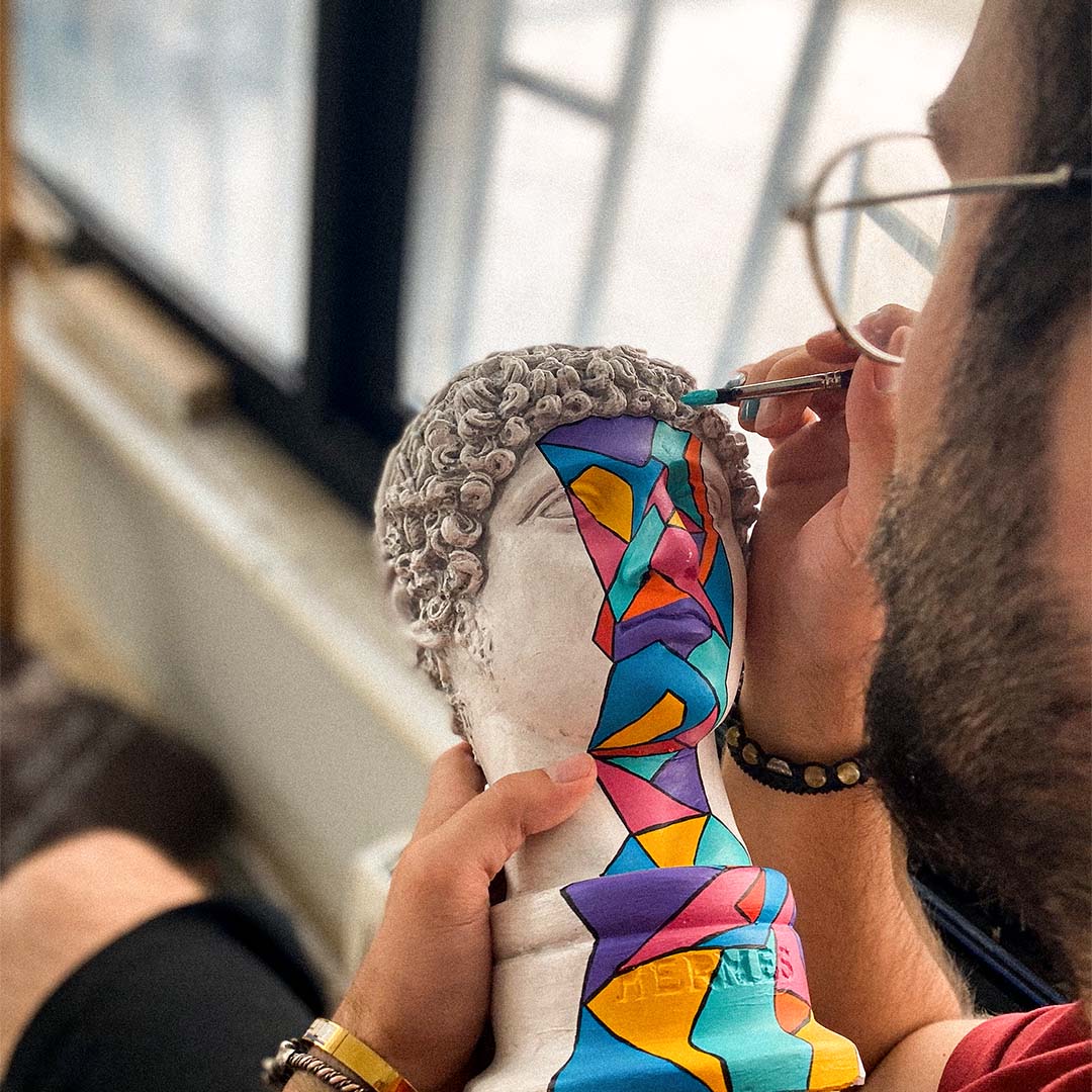 Sculpture Coloring and Abstract Design Workshop