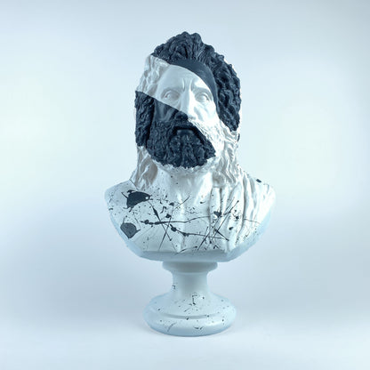 Zeus Monochrome Statue