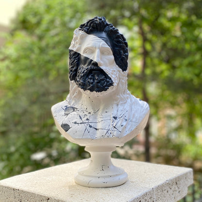 Zeus Monochrome Statue