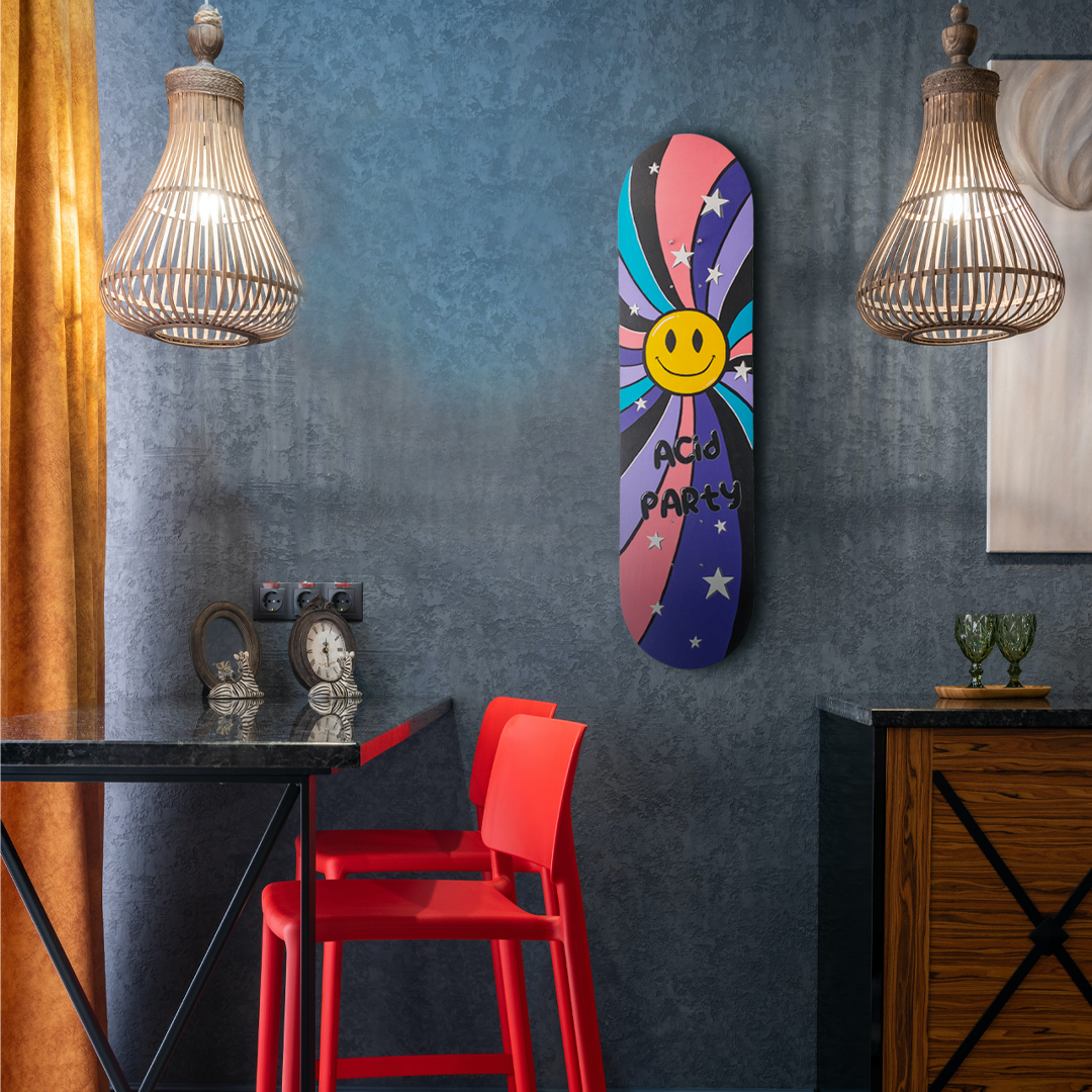 Acid Party Skateboard Wall Decor