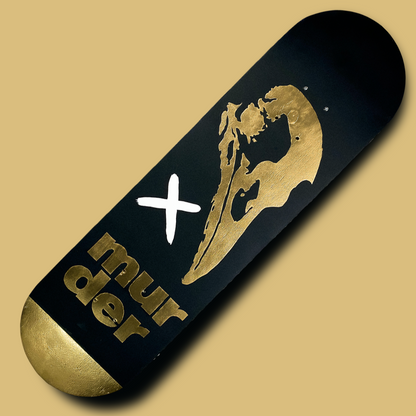 Golden Murder Skateboard Wall Decor