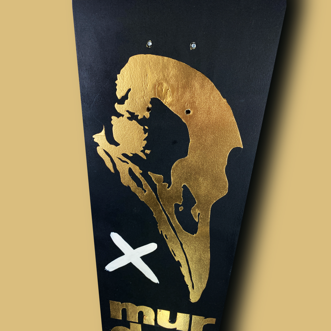 Golden Murder Skateboard Wall Decor