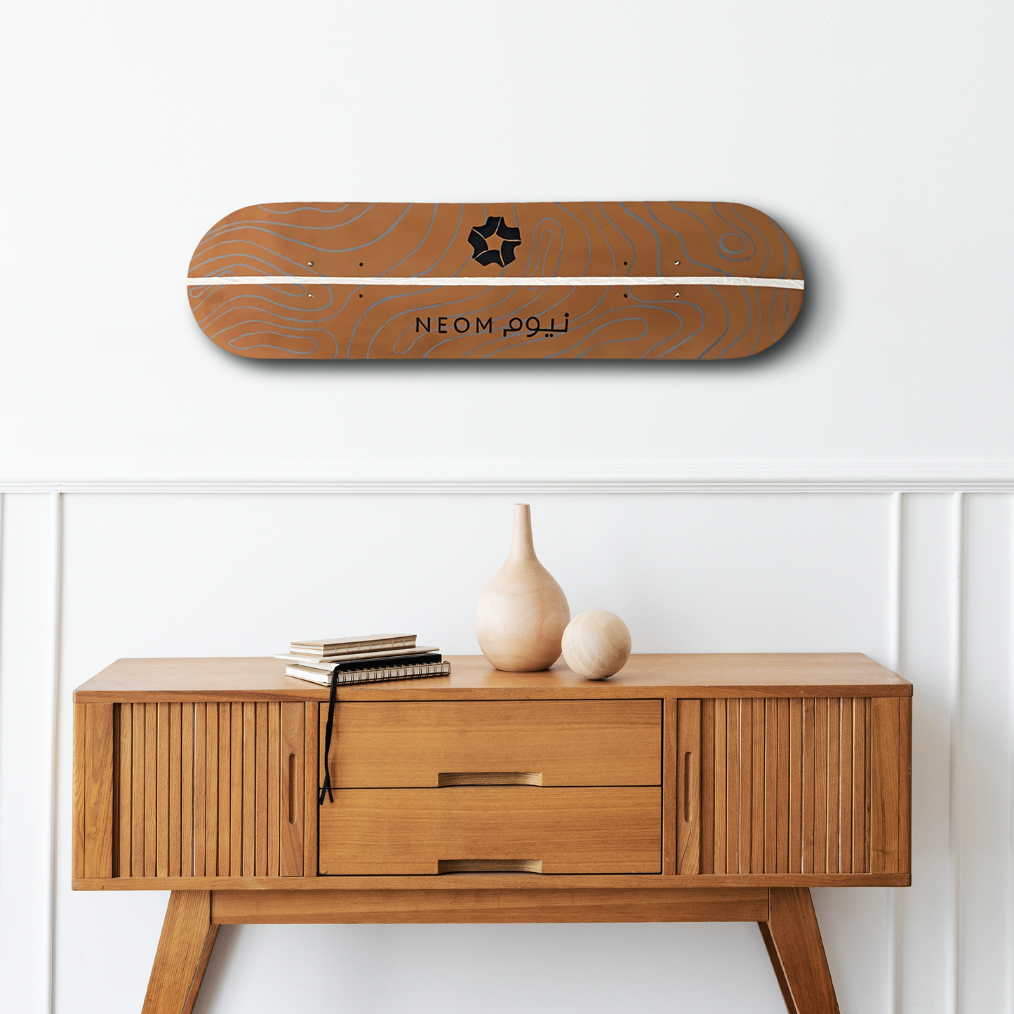 Neom Skateboard Wall Decor