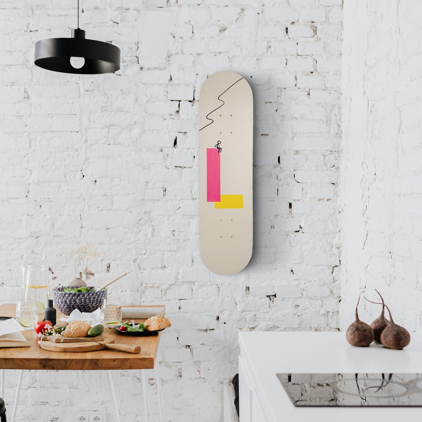 Life of Stickman Skateboard Wall Decor - Set of 3