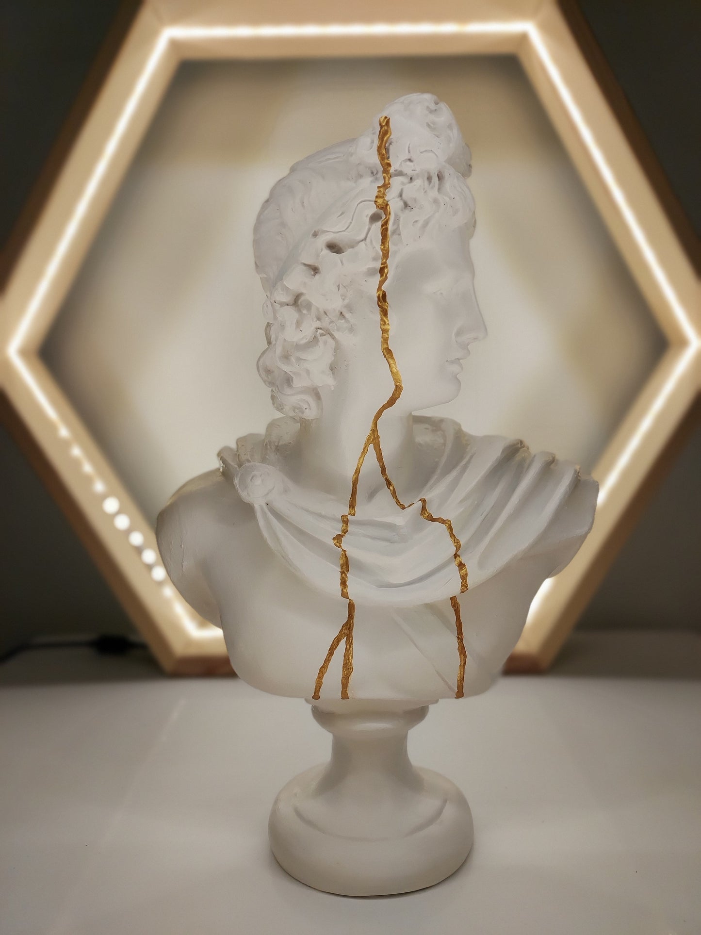 Apollo Golden 3 Piece Sculpture Set