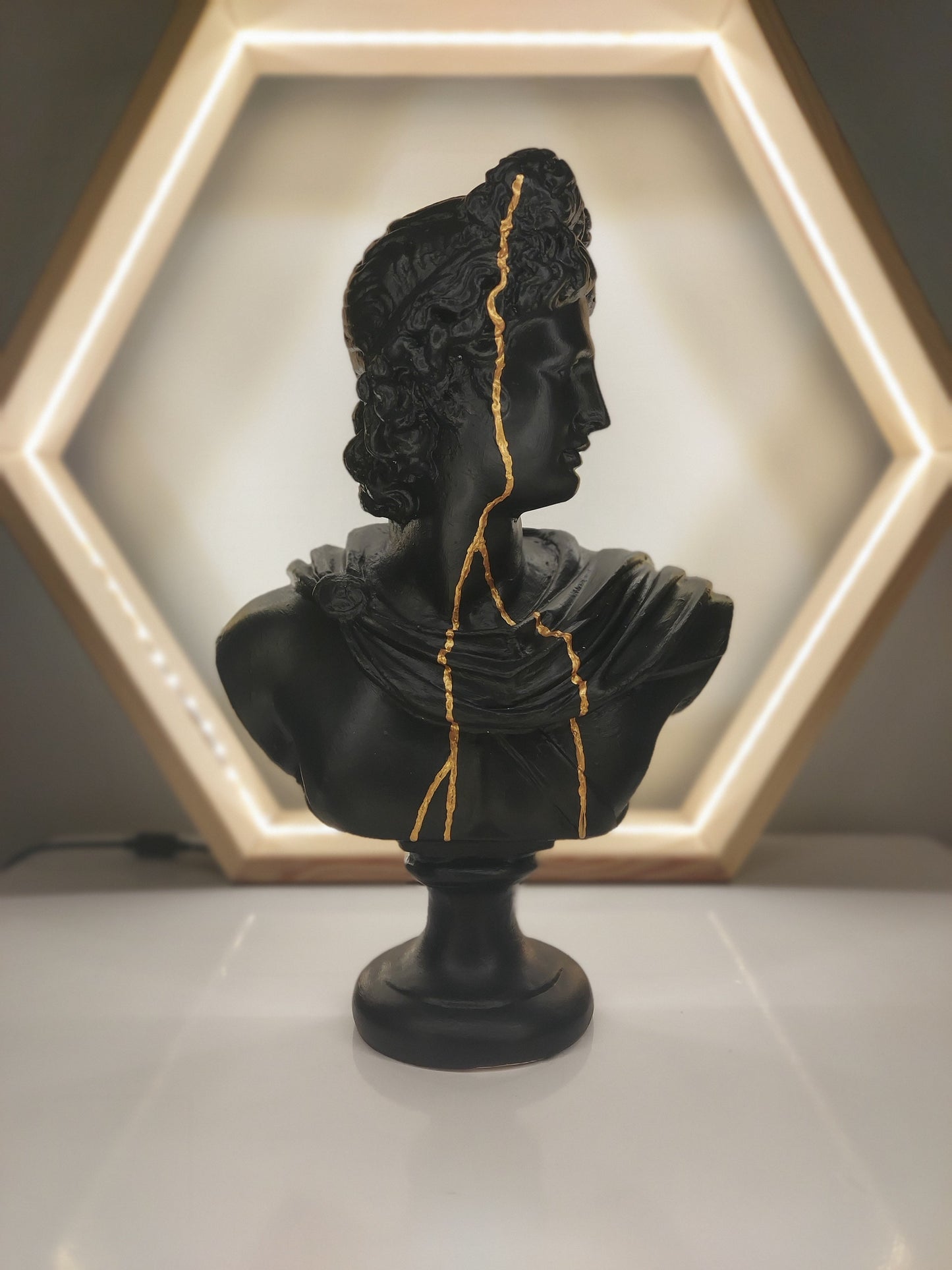 Apollo Golden 3 Piece Sculpture Set