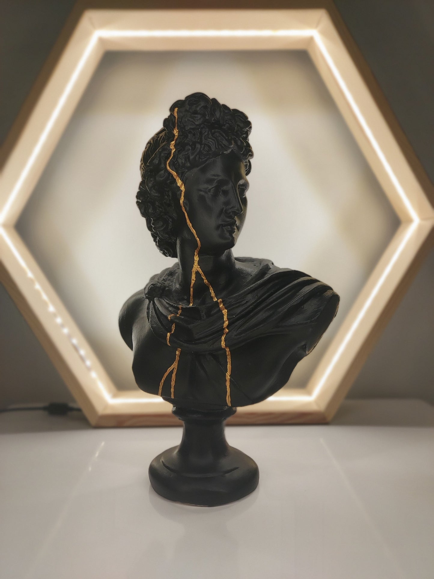 Apollo Golden 3 Piece Sculpture Set