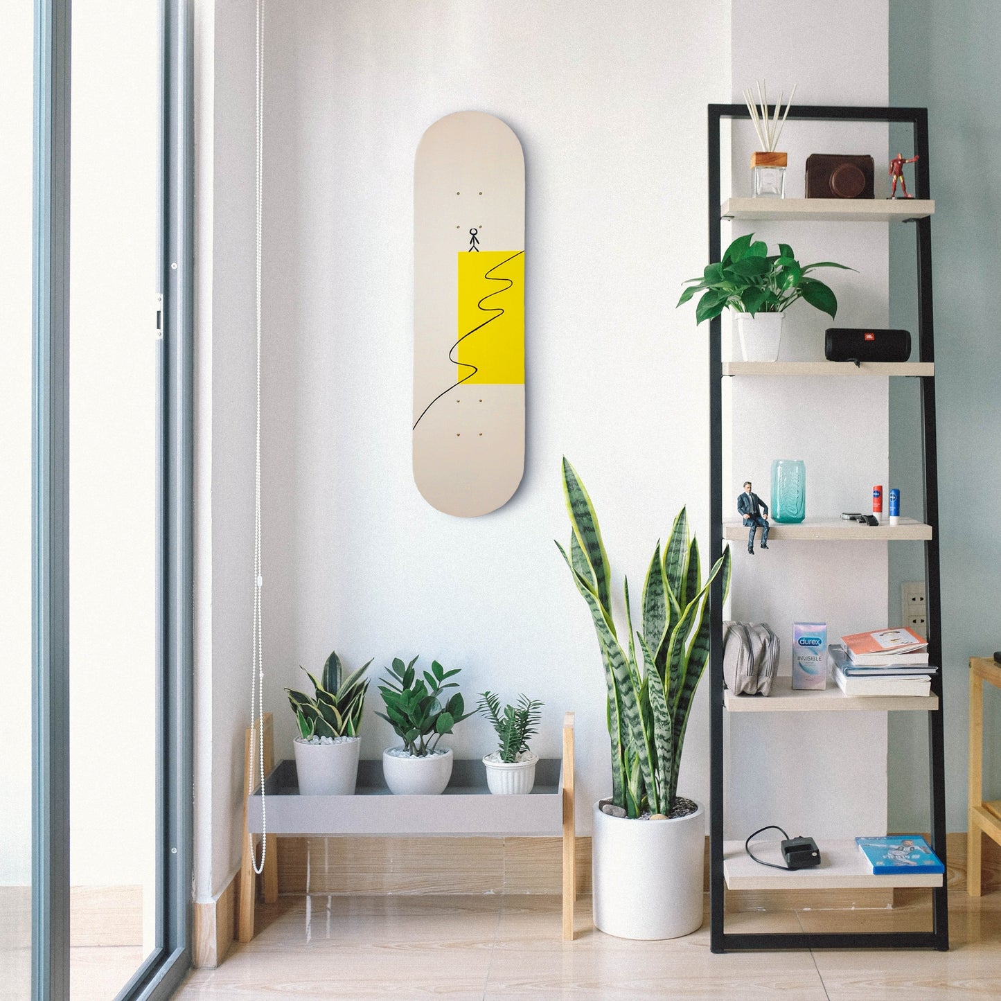 Life of Stickman Skateboard Wall Decor - Set of 3
