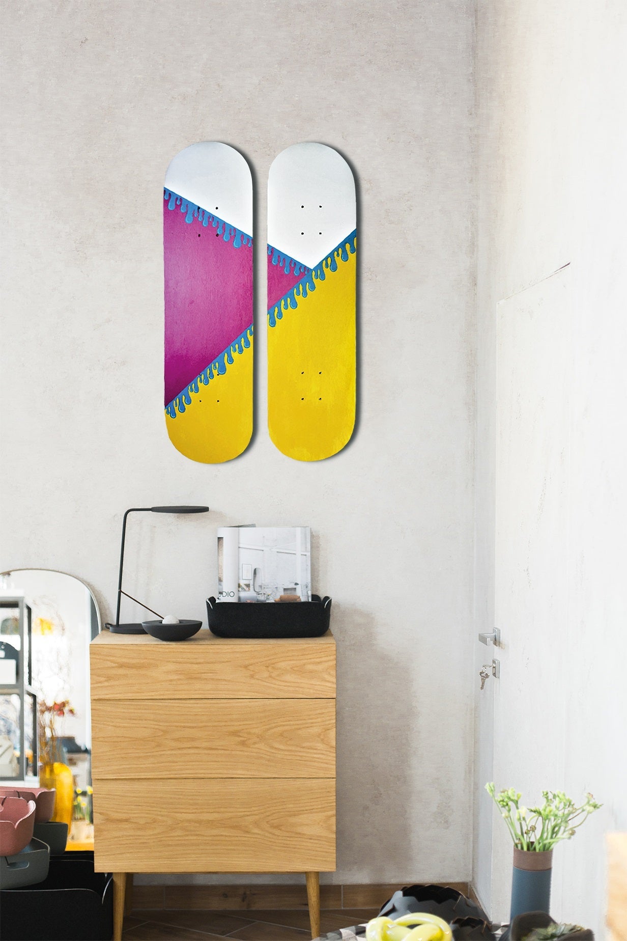 Leak Skateboard Wall Decor - Set of 2