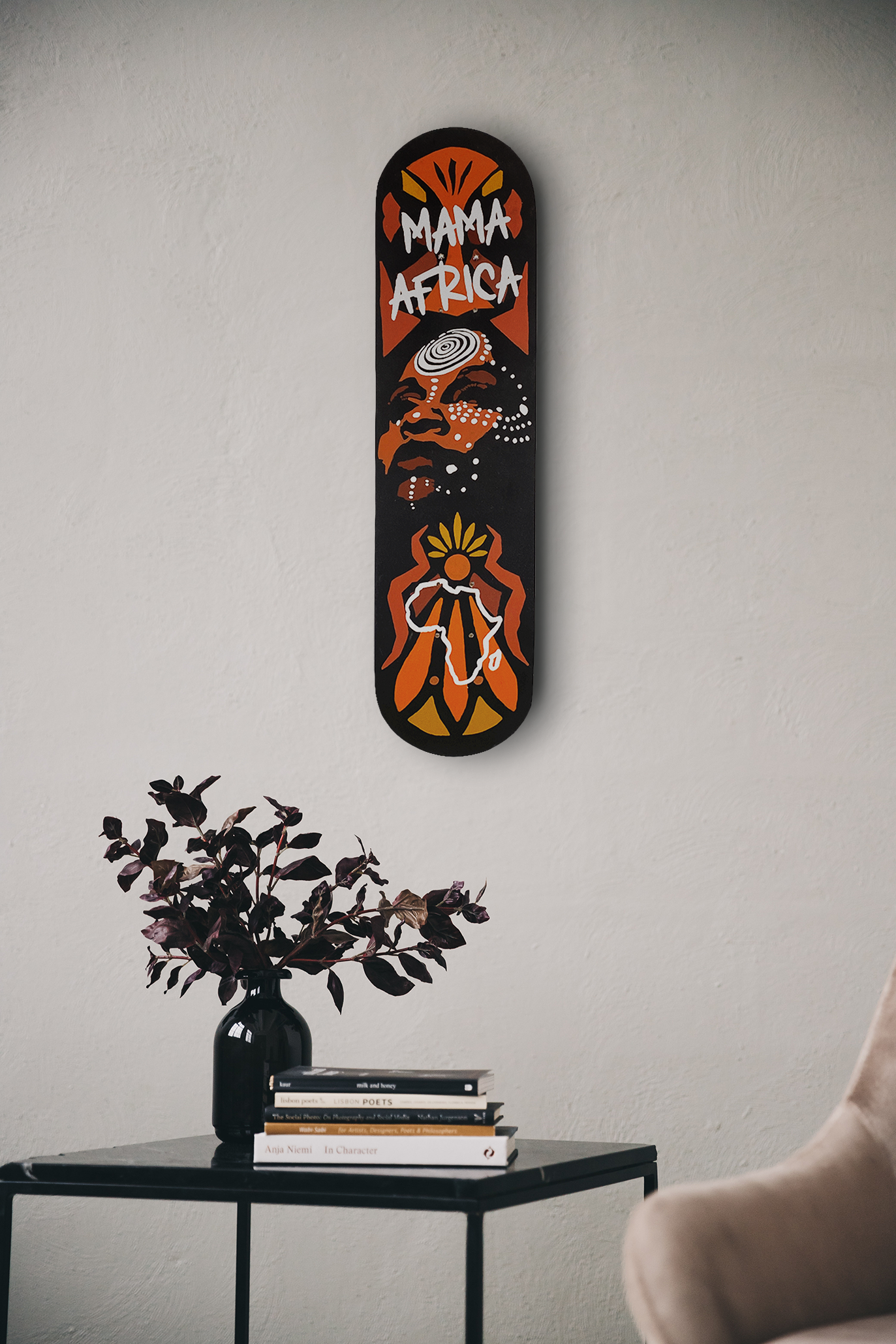 Mama Africa Skateboard Wall Decor