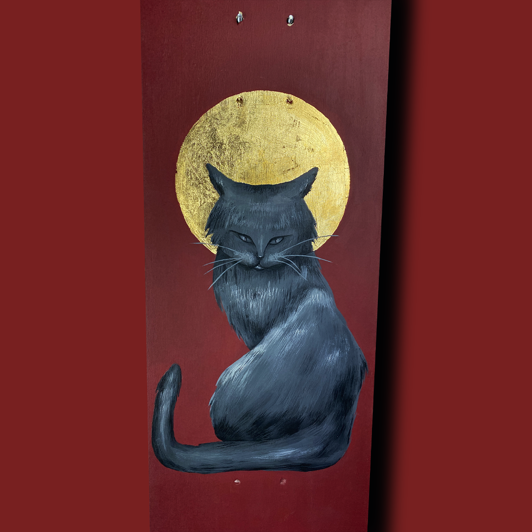Holy Cat Kaykay Duvar Dekoru
