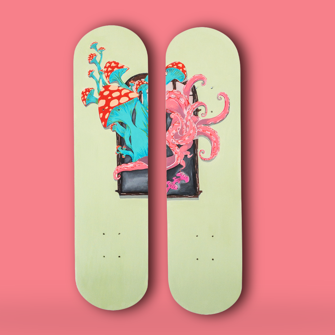 Mashtacle Skateboard Wall Decor - Set of 2
