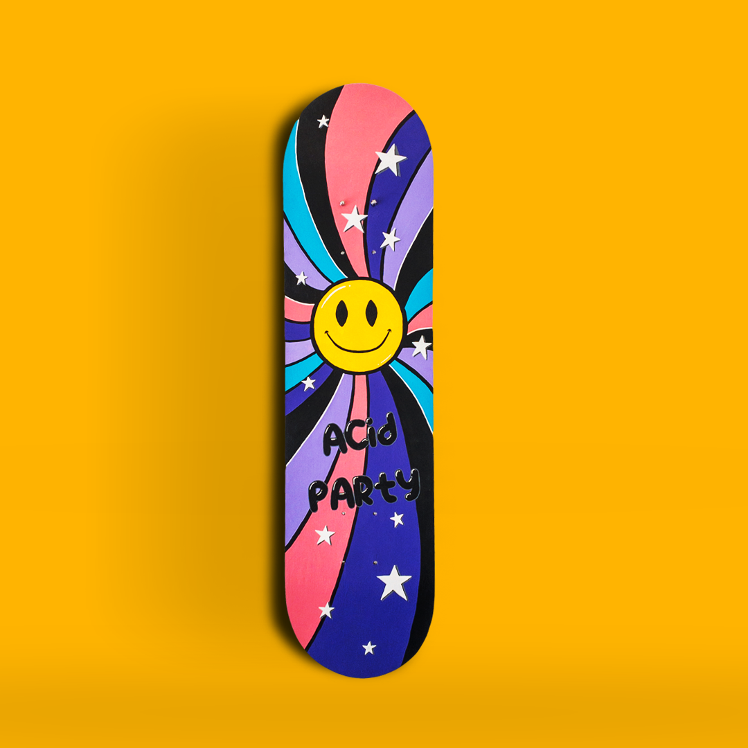 Acid Party Skateboard Wall Decor