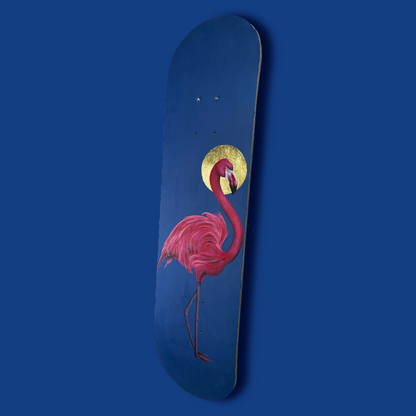 Holy Flamingo Skateboard Wall Decor