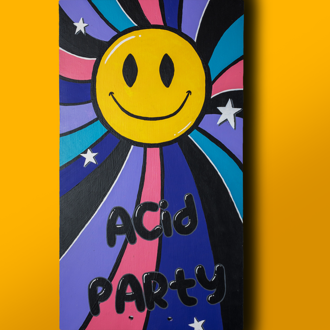 Acid Party Skateboard Wall Decor