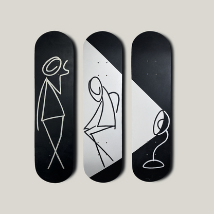 Dark Side Skateboard Wall Decor - Set of 3