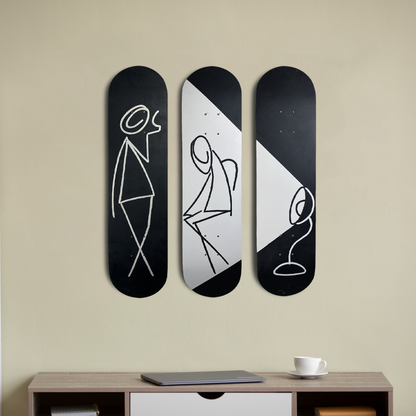 Dark Side Skateboard Wall Decor - Set of 3