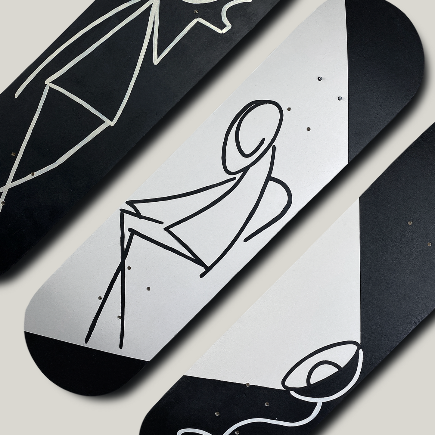 Dark Side Skateboard Wall Decor - Set of 3