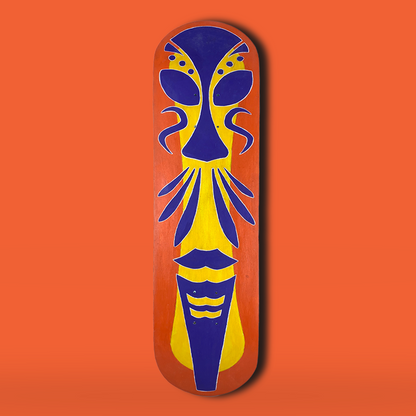 African Mask Kaykay Duvar Dekoru