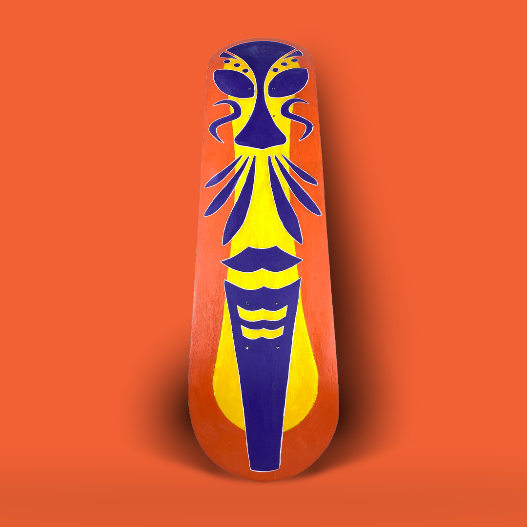 African Mask Kaykay Duvar Dekoru