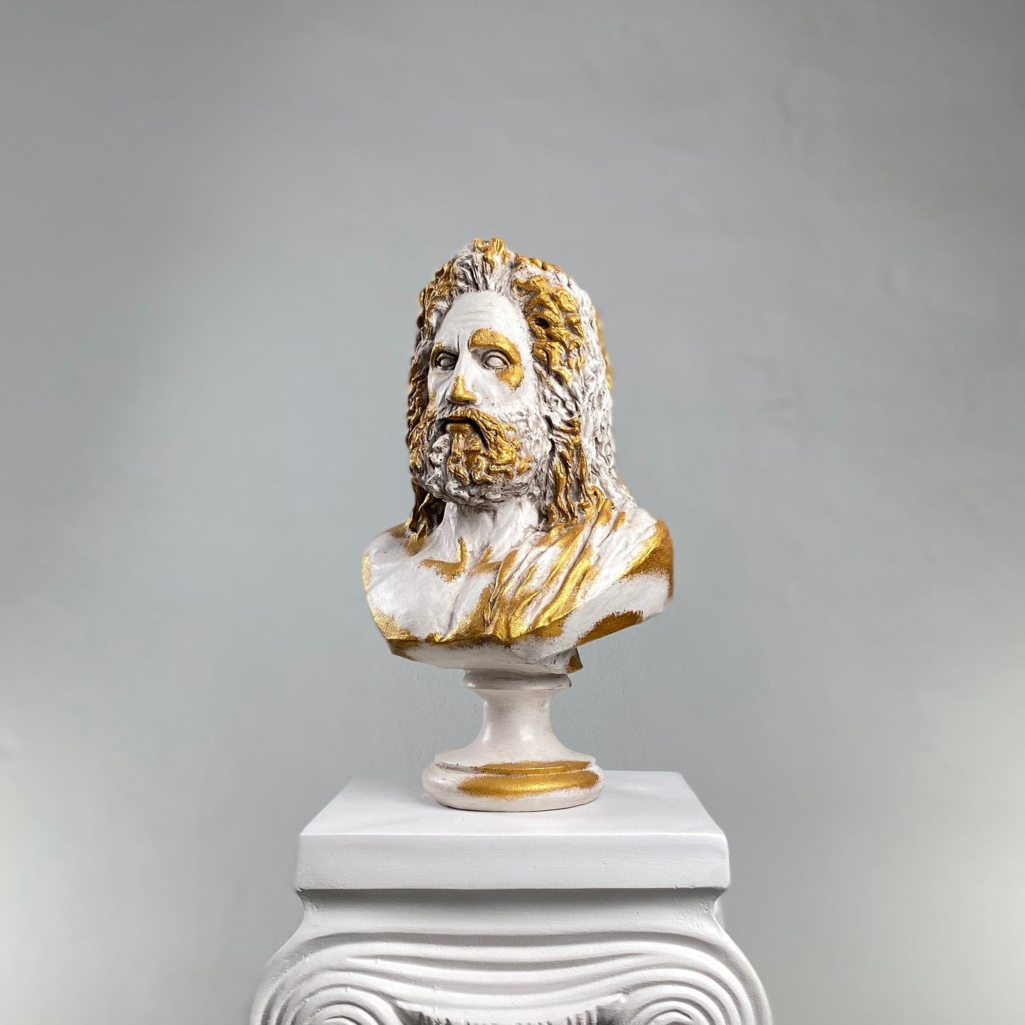 Zeus Antique Gold Heykel