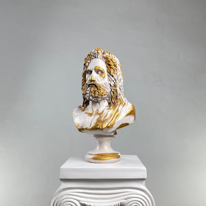 Zeus Antique Gold Heykel