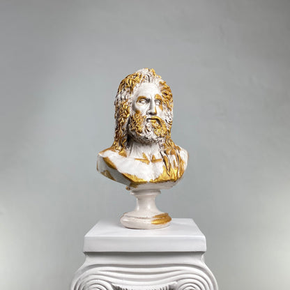 Zeus Antique Gold Heykel